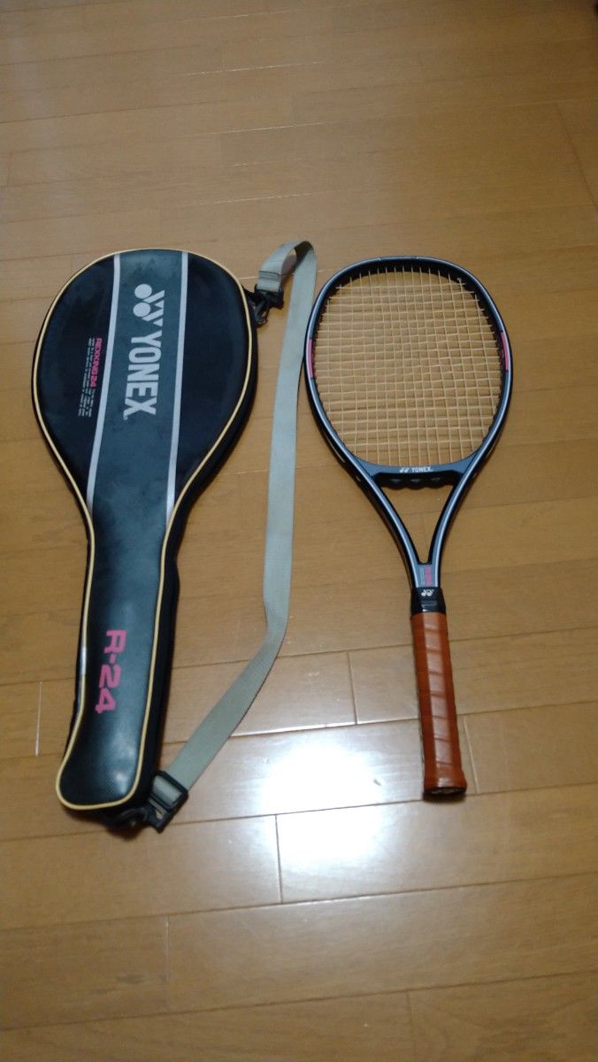 #YONEX 硬式テニスラケット#R24(ソフトケース付)
