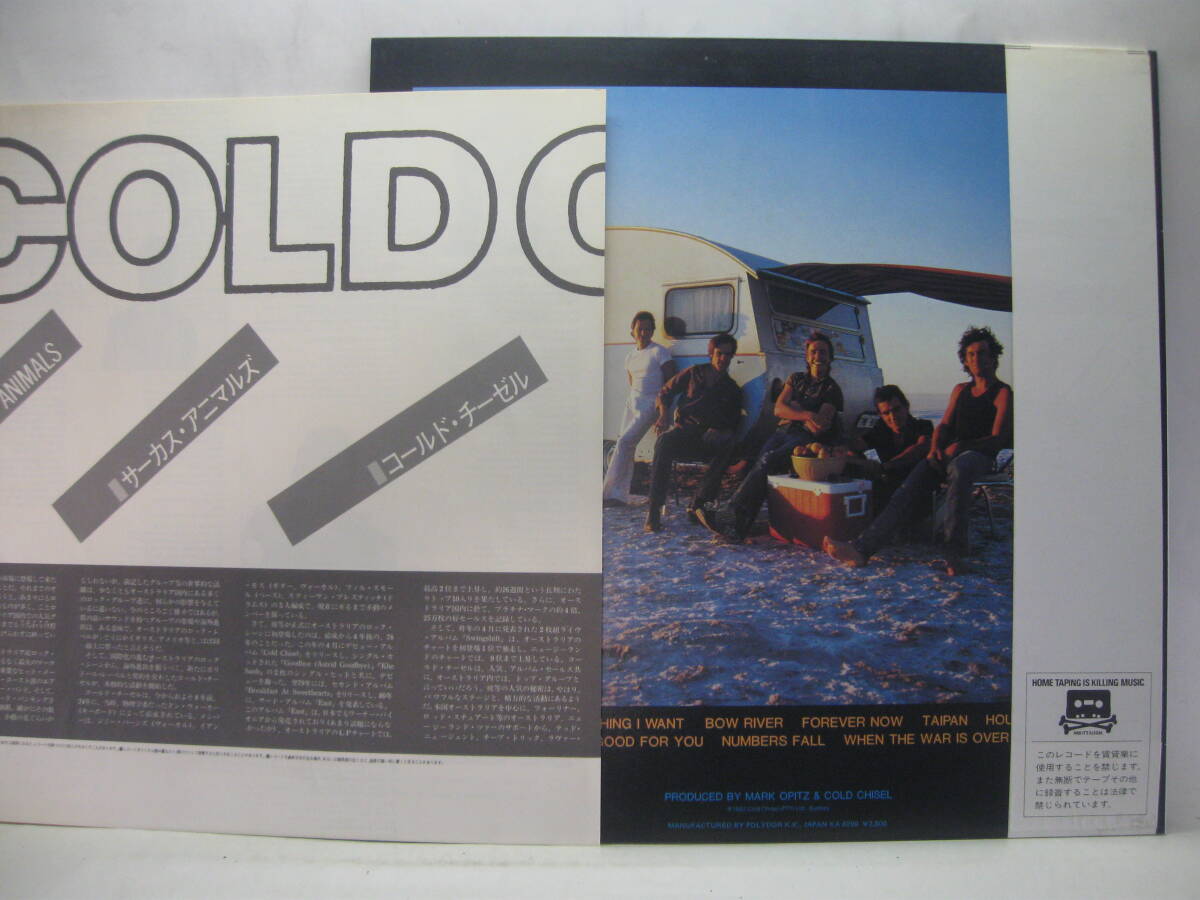 【LP】 コールド・チーゼル／サーカス・アニマルズ 1982．帯付 オーストラリアの画像2