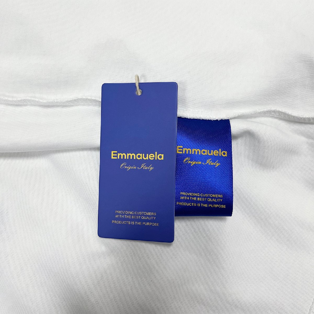 高級・半袖Tシャツ 定価2万◆Emmauela・イタリア・ミラノ発◆定番 快適 通気 吸汗 クマ ロゴ 可愛い スウェット カットソー 日常 XL/50の画像9