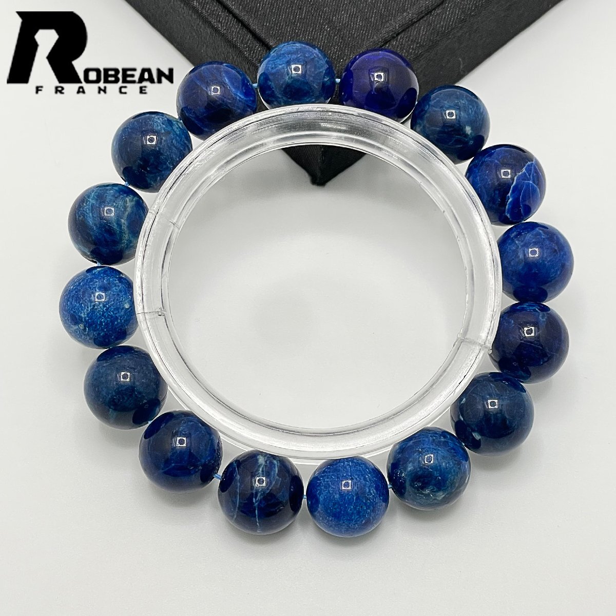  valuable EU made regular price 10 ten thousand jpy *ROBEAN* soda light * bracele Power Stone natural stone beautiful amulet 12.7-13.2mm 1002H220