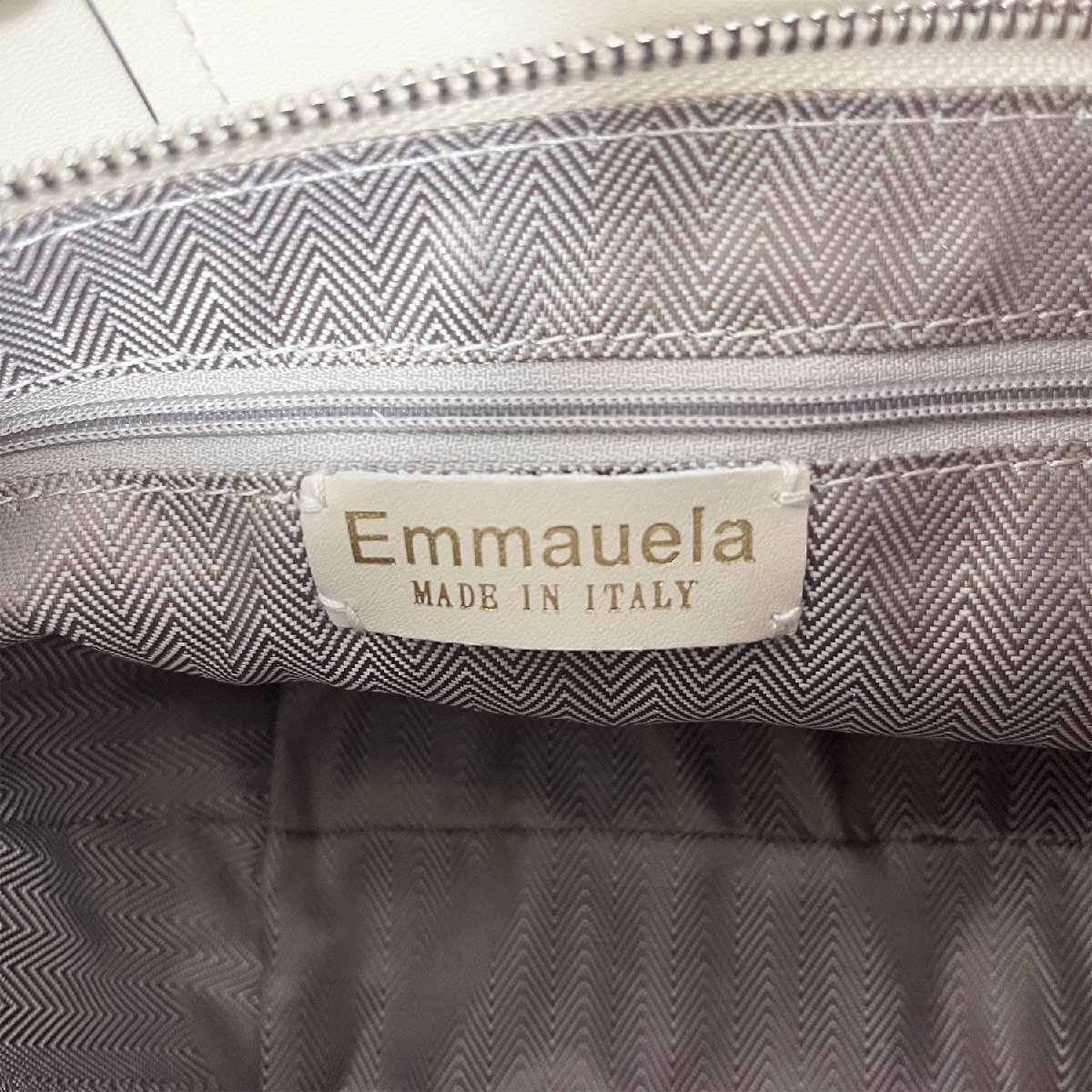 個性・ショルダーバッグ 定価12万◆Emmauela・イタリア・ミラノ発◆牛革 レザー 2way ハンモックバッグ ポーチ付き ハンドバッグの画像10