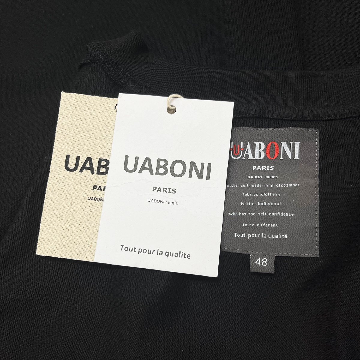 個性EU製＆定価2万◆UABONI*ユアボニ*半袖Tシャツ*フランス*パリ発◆コットン100％ 通気 ゆったり キャラクター クマ カットソー 夏 2XL_画像9