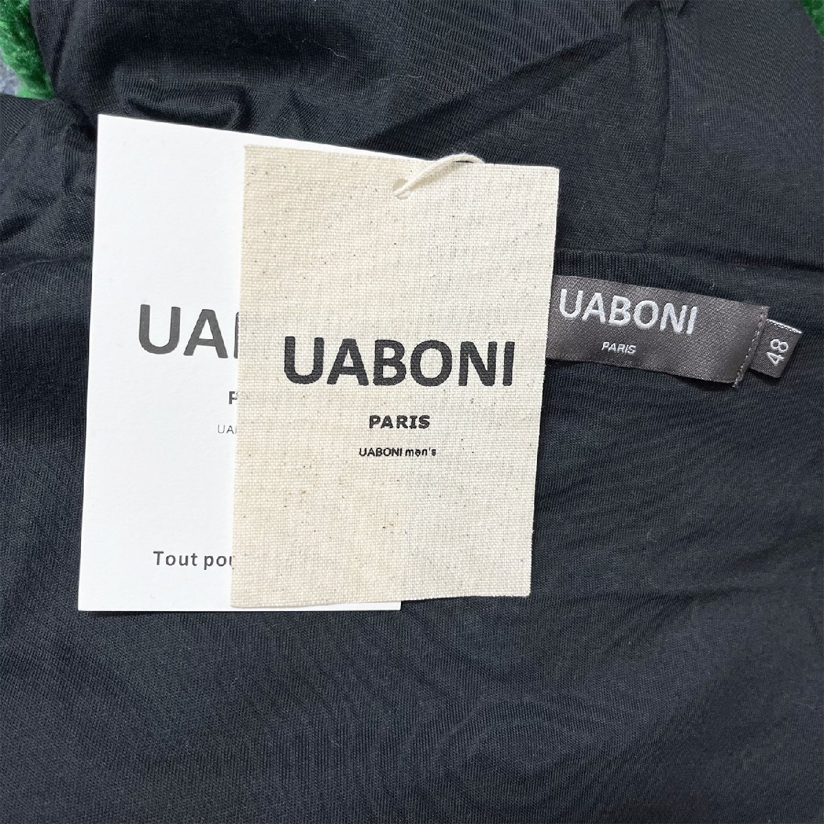 人気EU製＆定価5万◆UABONI*Paris*パーカー*ユアボニ*パリ発◆上質ミンク/カシミヤ混 柔らかい ふわふわ 快適 プルオーバー 個性 M/46_画像9