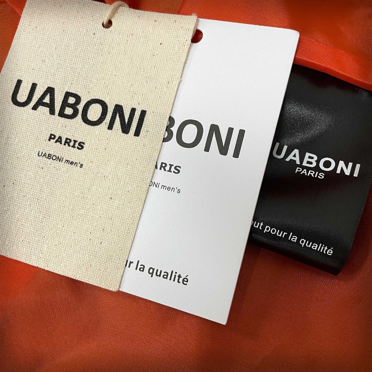 最上級EU製＆定価6万◆UABONI*Paris*ユアボニ*フライトジャケット*フランス◆薄手 高級刺繍U.S.A.F 84 Air force 18TH MA-1 ミリタリー M_画像10