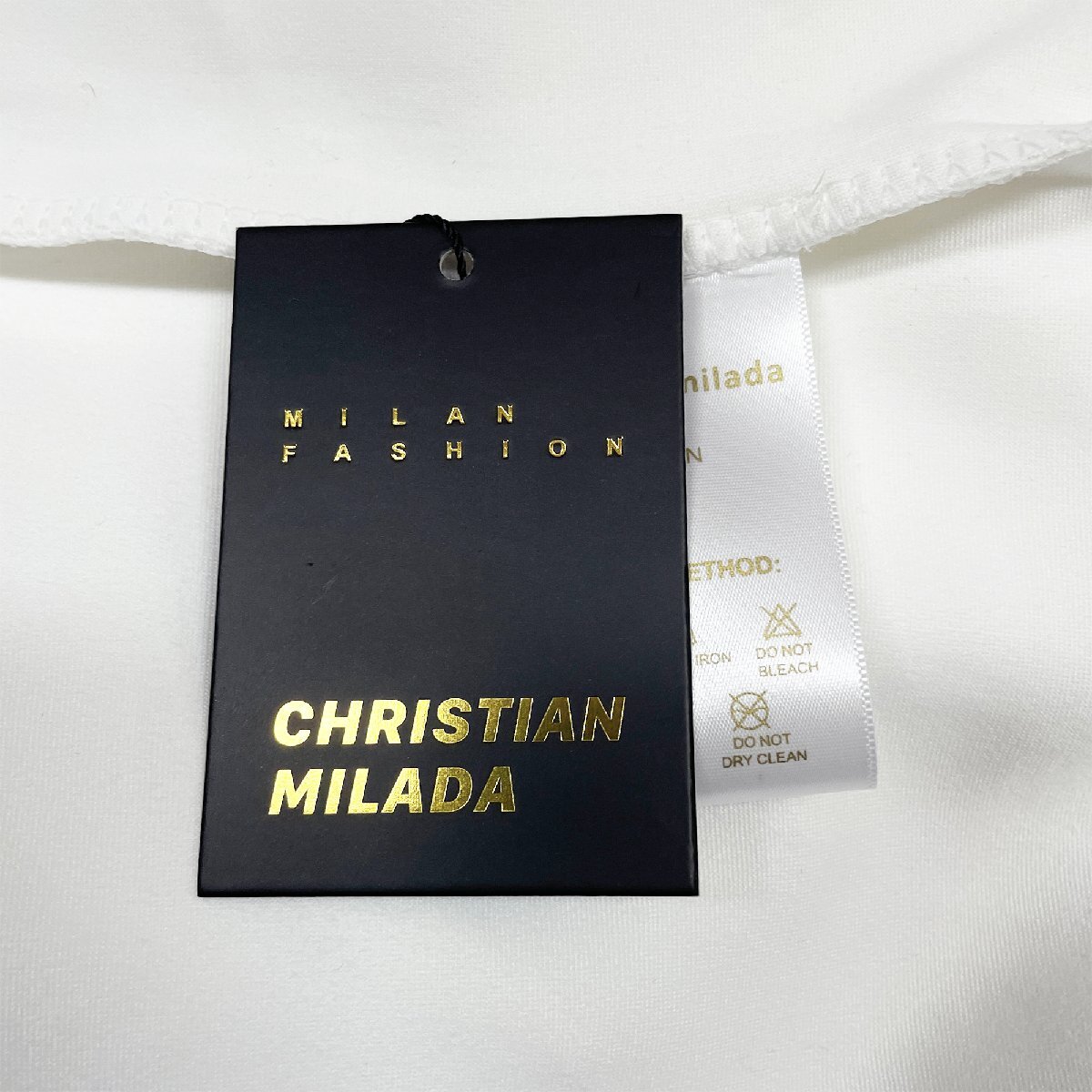 定価2万★christian milada・ミラノ発・ 半袖Tシャツ★コットン100％ 薄手 通気 快適 スウェット 可愛い カットソー 日常 夏服 XL/50サイズ_画像7