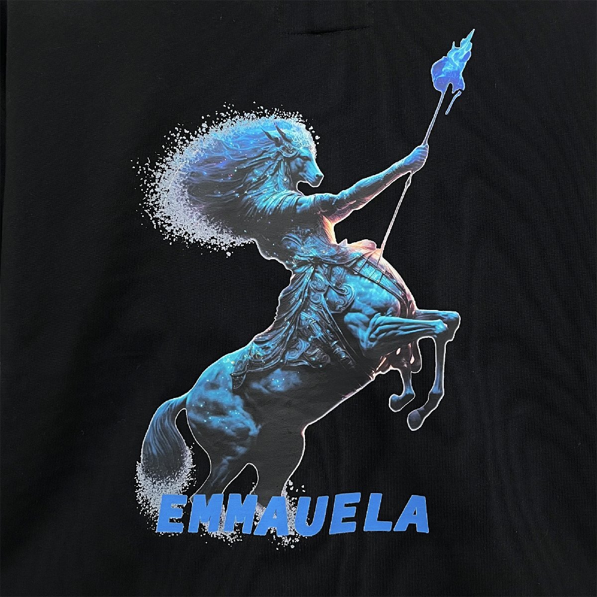 個性・Tシャツ 定価2万◆Emmauela・イタリア・ミラノ発◆人気 快適 薄手 ゆったり いて座 ケンタウロス カットソー ユニーク 春夏 XL/50_画像3