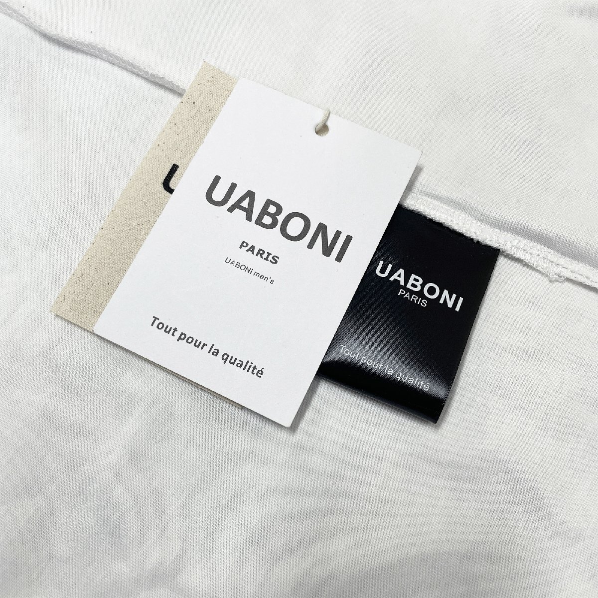 新作EU製＆定価2万◆UABONI*Paris*半袖Tシャツ*ユアボニ*パリ発◆高級 快適 薄手 キラキラ ウォッシュ加工 カットソー おしゃれ 街着 2XL_画像10