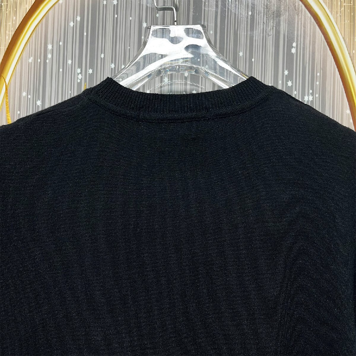  regular price 3 ten thousand *christian milada* milano departure * short sleeves T-shirt * high class wool fine quality stretch high class .. butterfly clean . summer knitted lady's M/46