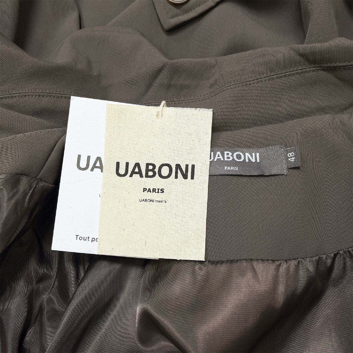 高級EU製＆定価6万◆UABONI*Paris*ジャケット*ユアボニ*パリ発◆上品 防風 洗練 オシャレ 無地 個性 紳士 メンズ ビジネス 通勤 日常 M_画像9