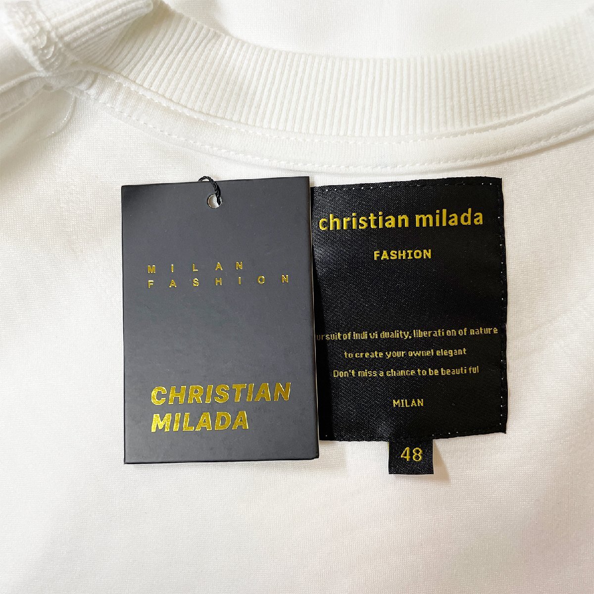 定価4万★christian milada・ミラノ発・トレーナー★上品 快適 リラックス オシャレ ユニコーン スウェット 秋冬 ユニセックス XL/50サイズの画像9