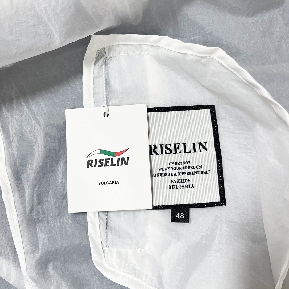 定番ヨーロッパ製※定価5万◆ブルガリア発※RISELIN ジャケット 薄手 軽量 速乾 日焼け止め 爽やか 切替 おしゃれ スポーツ 男女兼用 2XL_画像9