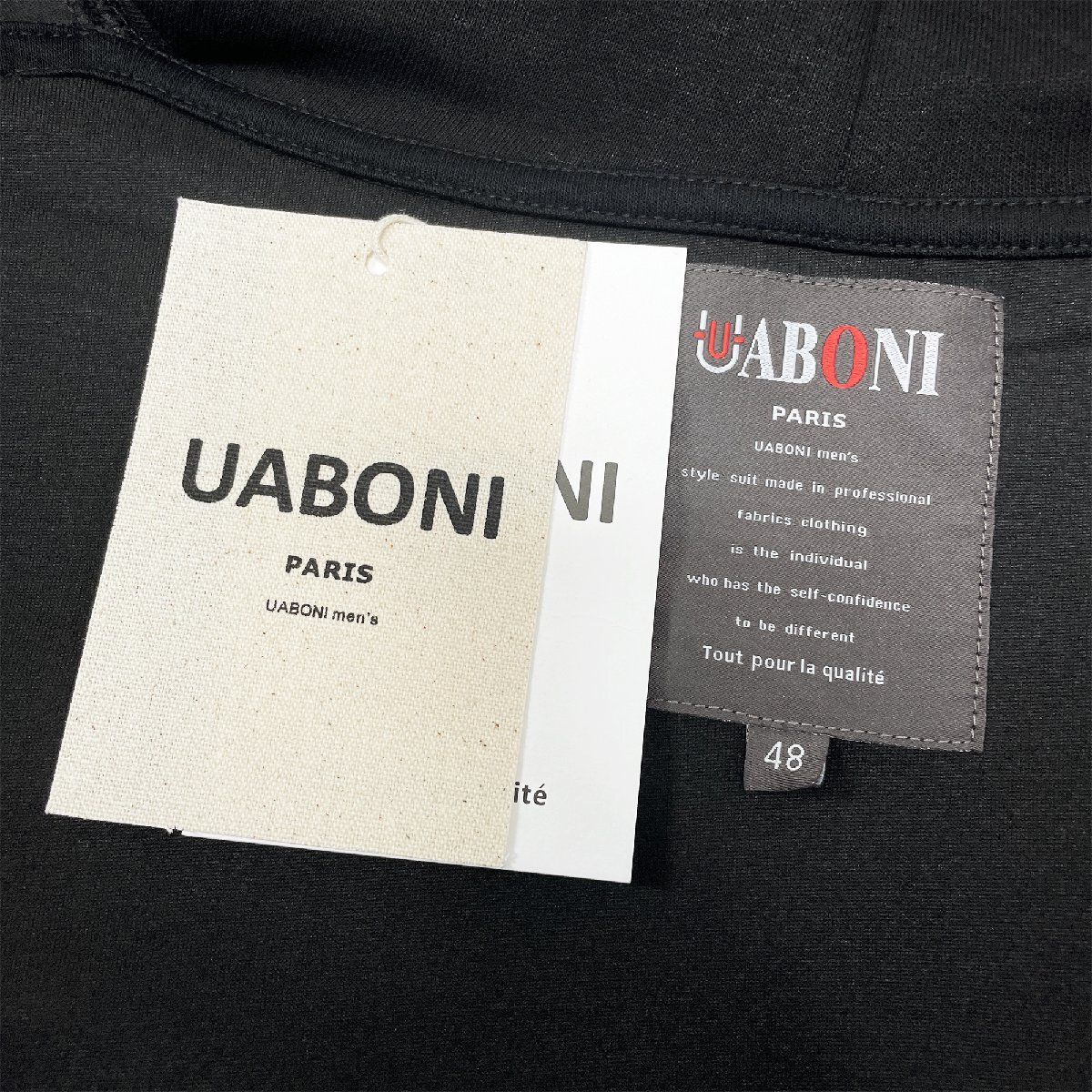 最高級EU製＆定価4万◆UABONI*Paris*パーカー*ユアボニ*パリ発◆コットン 柔らかい 個性 お洒落 笑顔 ユニセックス 春 スウェット XL/50_画像8