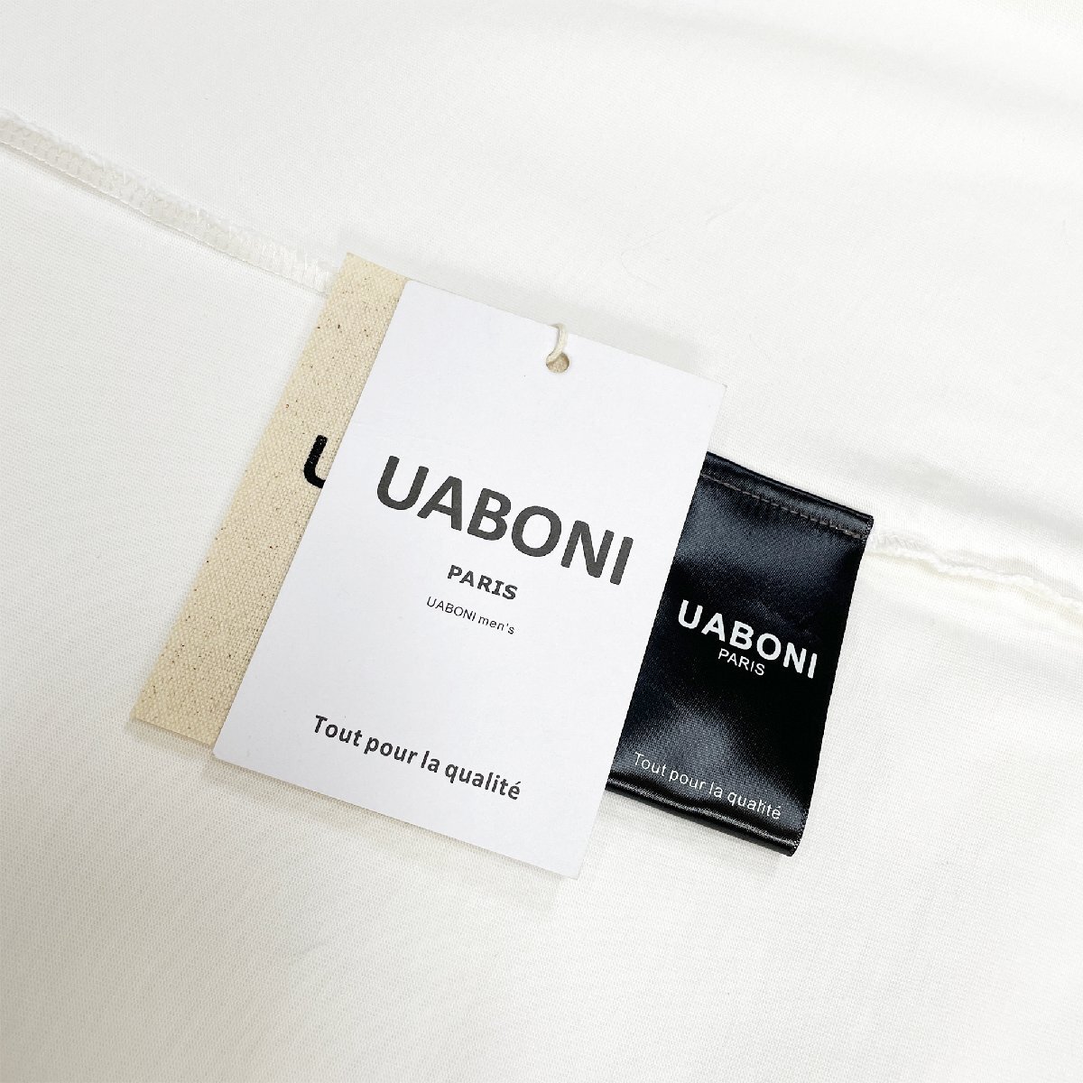 上級EU製＆定価2万◆UABONI*Paris*半袖Tシャツ*ユアボニ*パリ発◆上質 快適 通気 ゆったり 人気 個性 レトロ カットソー アメカジ 普段着52_画像10