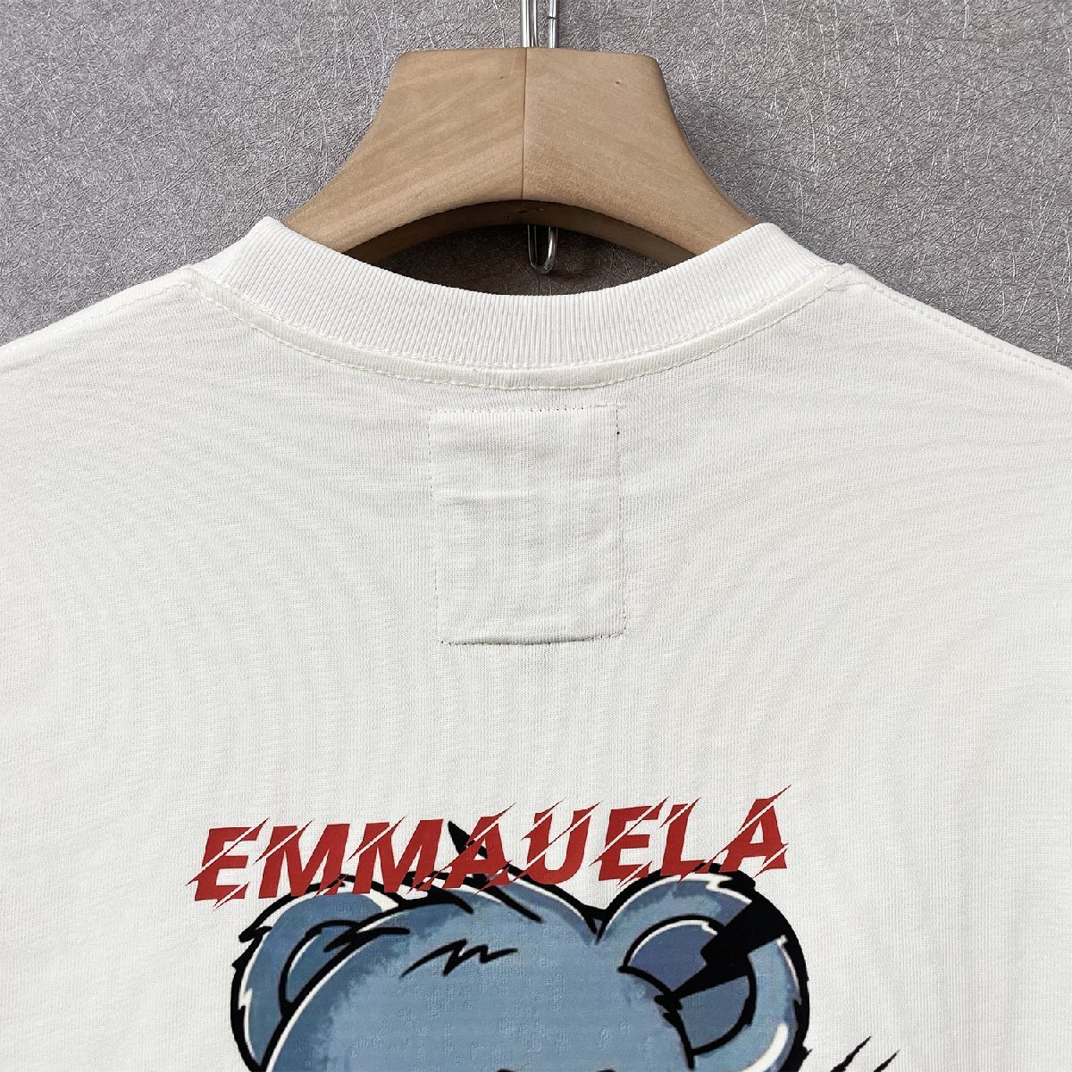 定番・半袖Ｔシャツ 定価2万◆Emmauela・イタリア・ミラノ発◆コットン100％ 快適 個性 通気吸汗 スウェット カットソー トレンド L/48_画像5