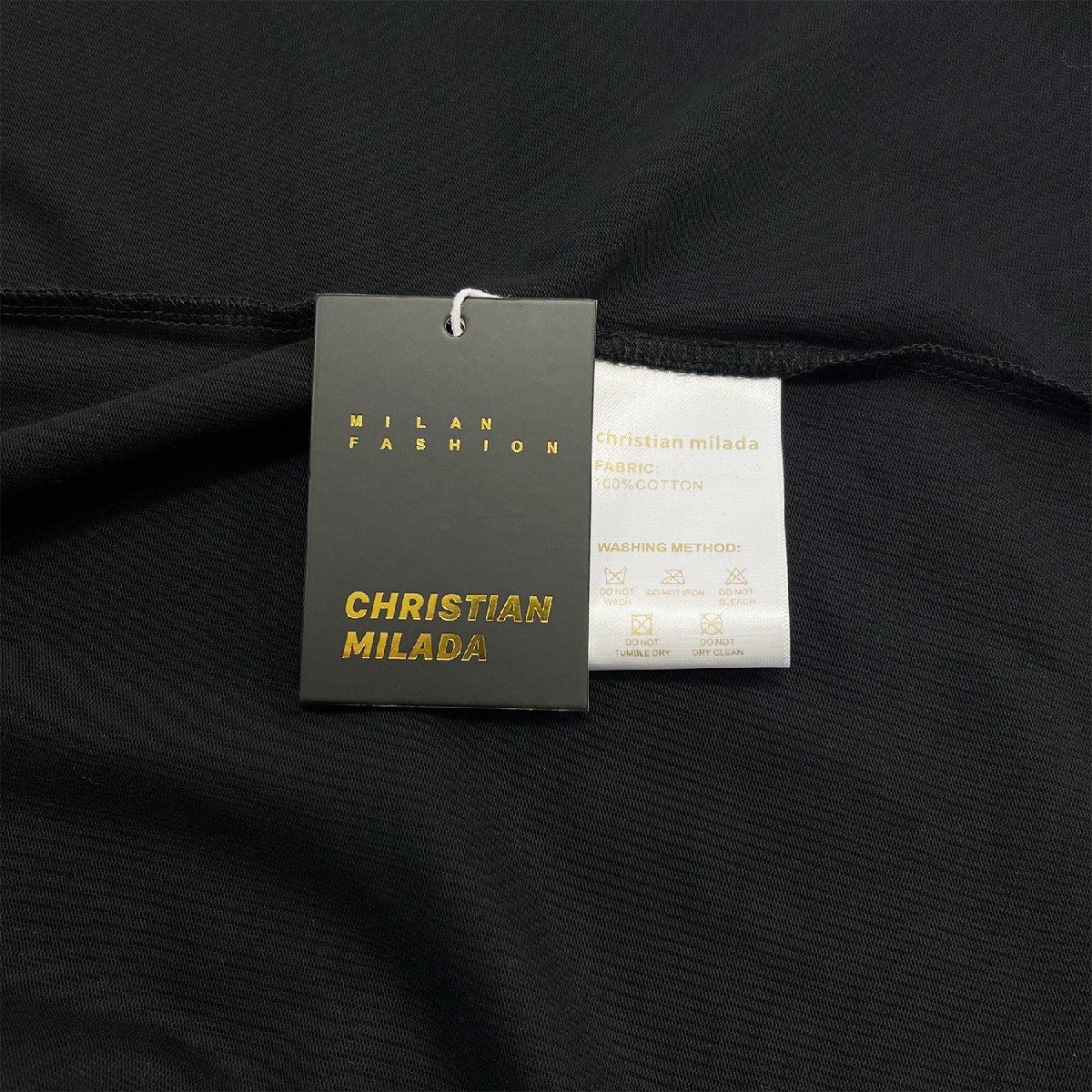 定価2万★christian milada・ミラノ発・半袖Tシャツ★コットン100％ 薄手 通気 爽やか 蝶柄 個性 カットソー ストリート 男女兼用 夏 XL/50の画像9