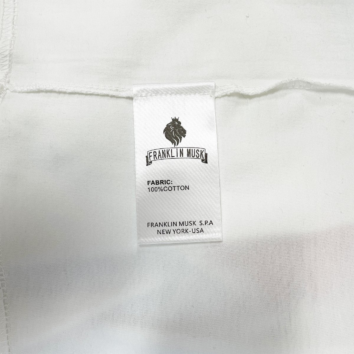個性・半袖Tシャツ 定価2万 FRANKLIN MUSK・アメリカ・ニューヨーク発 個性 通気 カラフル カットソー アメカジ ストリート サイズ1_画像8