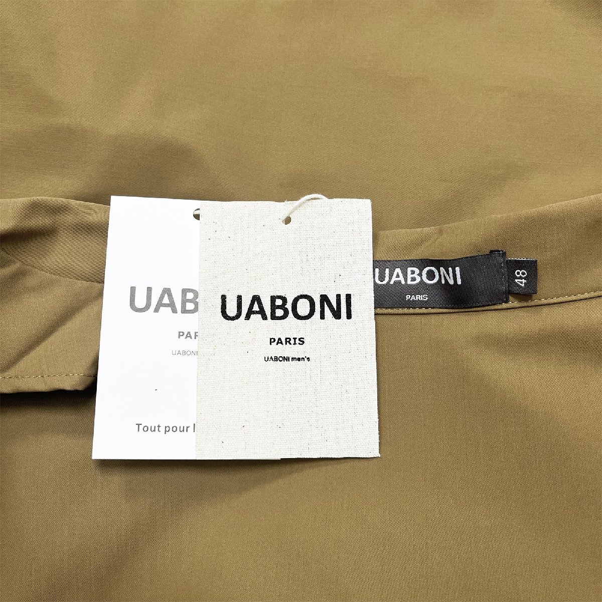 高級EU製＆定価6万◆UABONI*Paris*ジャケット*ユアボニ*パリ発◆高級 洗練 速乾 無地 アウター テーラードジャケット シンプル 紳士 通勤 L_画像9