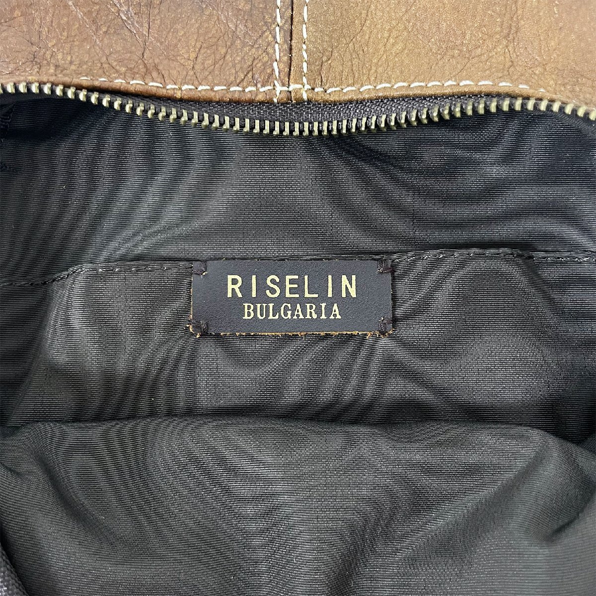 人気ヨーロッパ製※定価11万◆ブルガリア発※RISELIN ボディバッグ 高品質牛革 レザー ショルダーバッグ かばん 切替 バイク 通勤通学_画像10