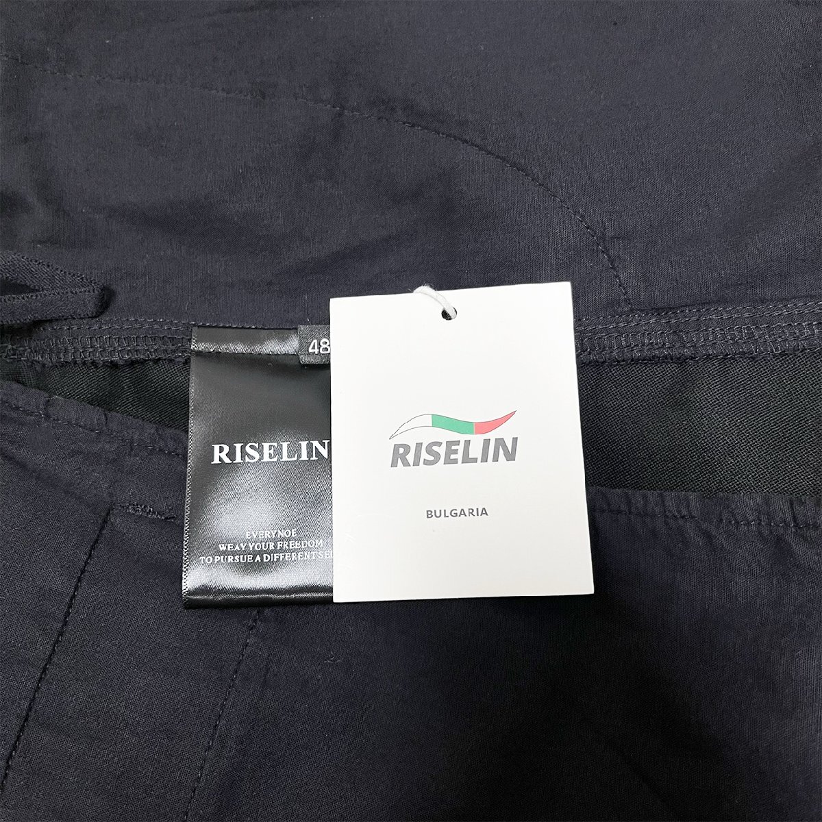 高級ヨーロッパ製※定価3万◆ブルガリア発※RISELIN ショートパンツ コットン100％ ゆったり 通気 爽やか 無地 定番 半ズボン 短パン 夏 L_画像9