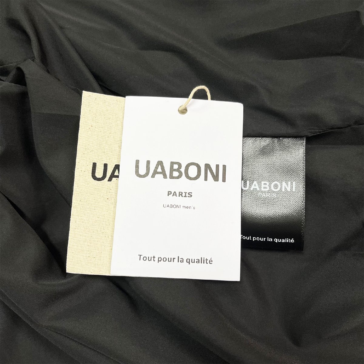 最高級EU製＆定価6万◆UABONI*Paris*ジャケット*ユアボニ*パリ発◆上品 ソフト 防風 オシャレ 無地 ブルゾン アウトドア 通勤通学 M/46_画像9