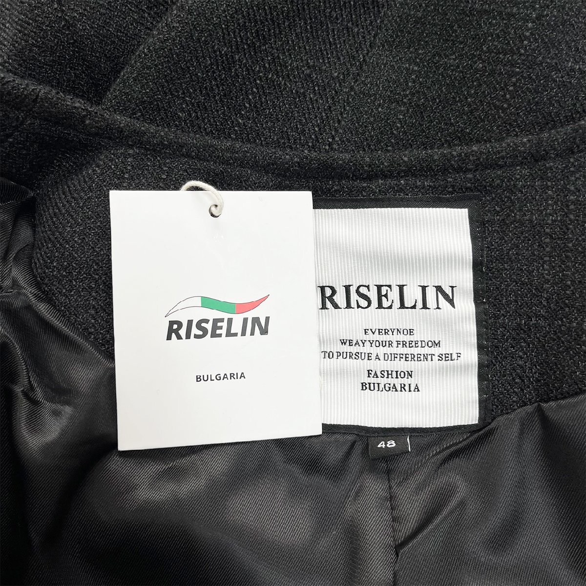  standard Europe made * regular price 6 ten thousand * BVLGARY a departure *RISELIN jacket high class flax /linen. thin .. plain outer formal commuting lady's 46