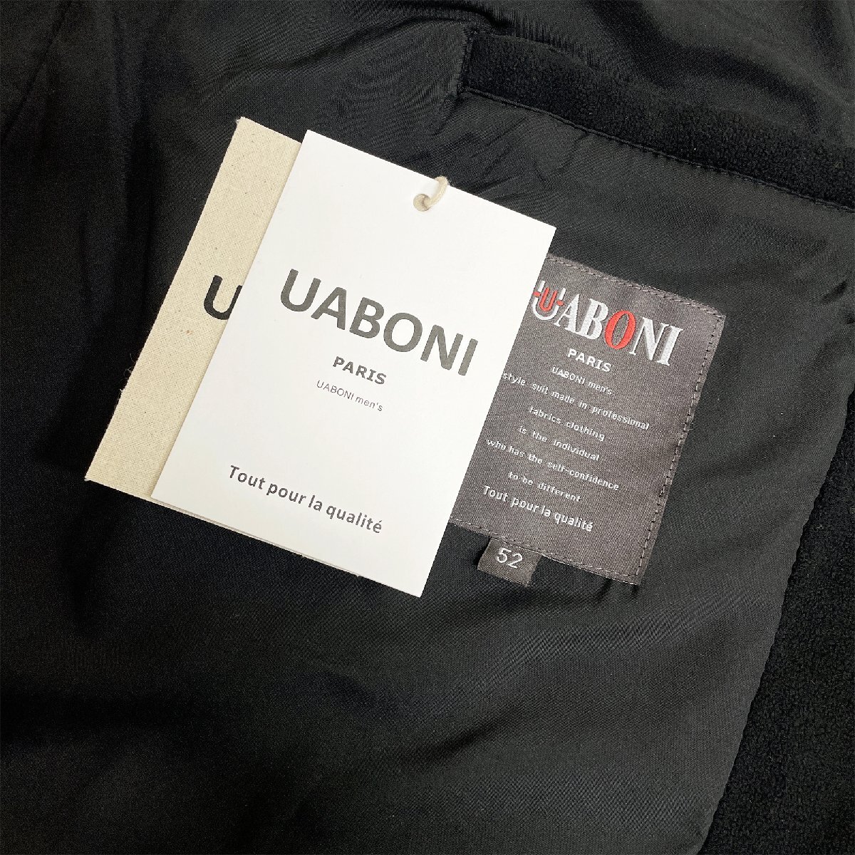 一枚限定EU製＆定価8万◆UABONI*Paris*ジャケット*ユアボニ*パリ発◆上質 カシミヤ100％ ソフト 防寒 快適 ストリート スポーツ 2XL/52_画像8