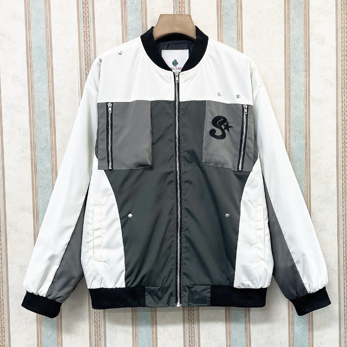  high grade regular price 6 ten thousand FRANKLIN MUSK* America * New York departure jacket on goods piece . thin easy switch blouson outdoor casual 2