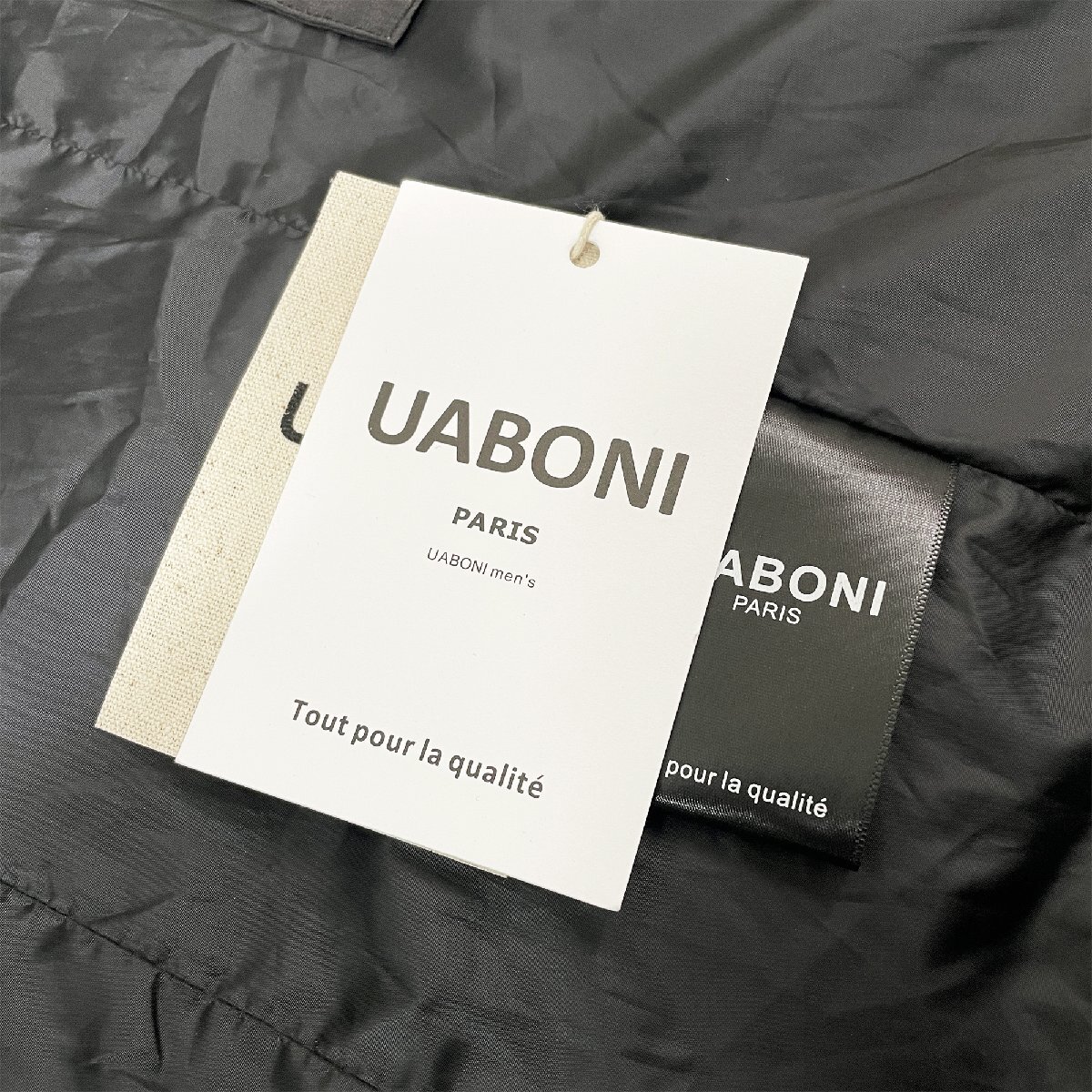 一枚限定EU製＆定価10万◆UABONI*Paris*ダウンジャケット*ユアボニ*パリ発◆高品質ダックダウン90％ 保温 個性 英字 立体感 ストリート M_画像10