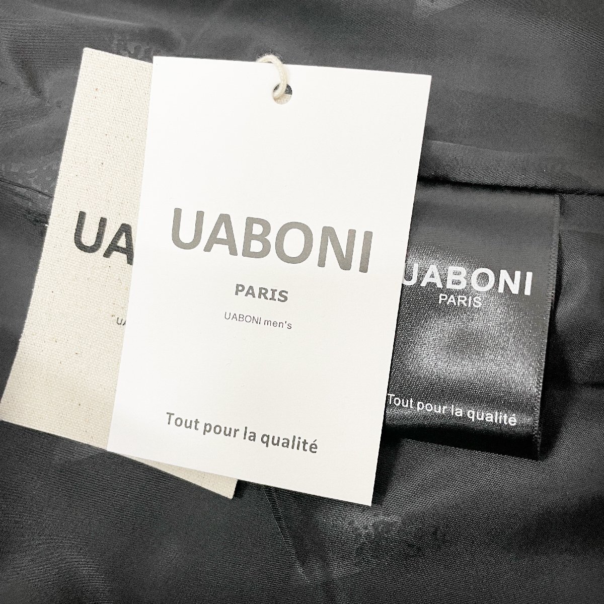 枚数限定EU製＆定価7万◆UABONI*Paris*テーラードジャケット*ユアボニ*パリ発◆高品質カシミヤ 防寒防風 快適 洗練 ブレザー ビジネス XL_画像10