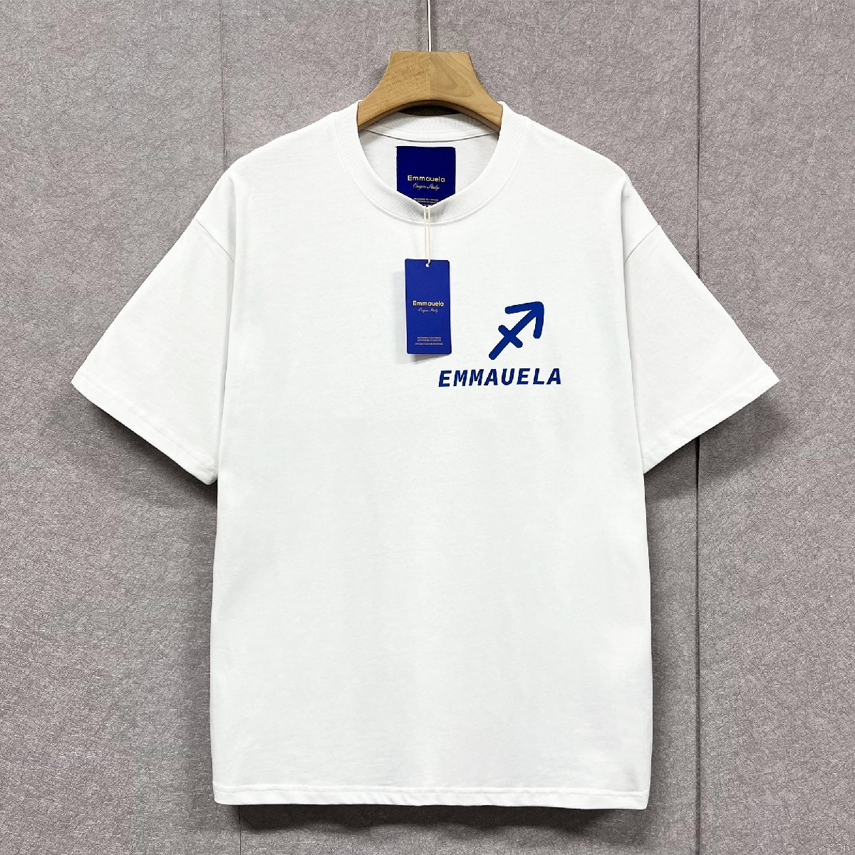 個性・Tシャツ 定価2万◆Emmauela・イタリア・ミラノ発◆上品 快適 薄手 ゆったり いて座 ケンタウロス カットソー ユニーク 春夏 M/46_画像2