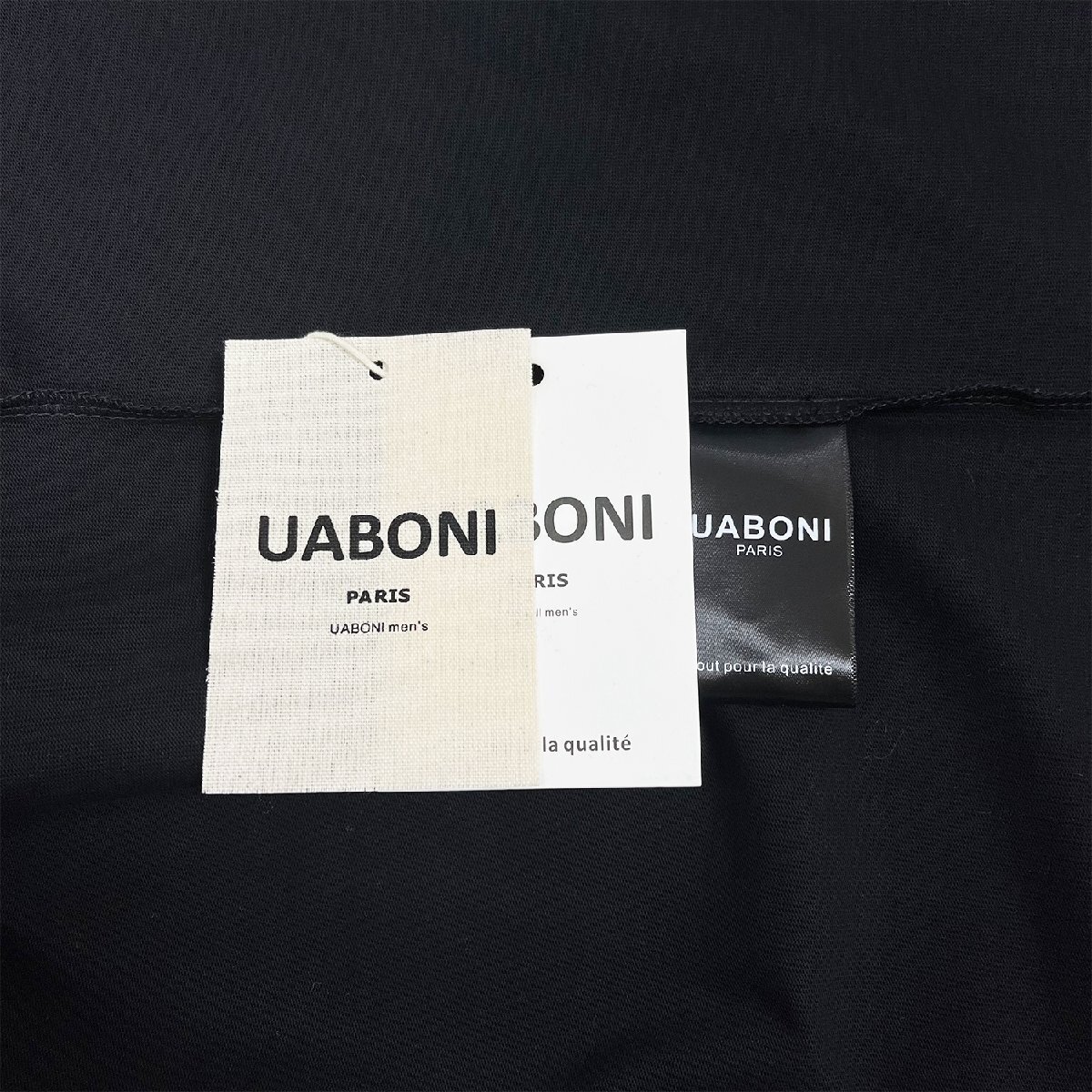 個性EU製＆定価2万◆UABONI*ユアボニ*半袖Tシャツ*フランス*パリ発◆高級 快適 ソフト クリスマス お洒落 スウェット カットソー L/48_画像9