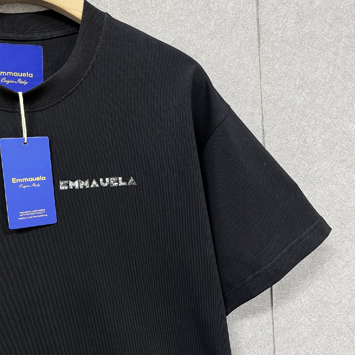 絶賛・半袖Tシャツ 定価2万◆Emmauela・イタリア・ミラノ発◆上質 吸汗 通気 ソフト 個性 クマ プルオーバー カットソー ストリート 夏 L_画像7