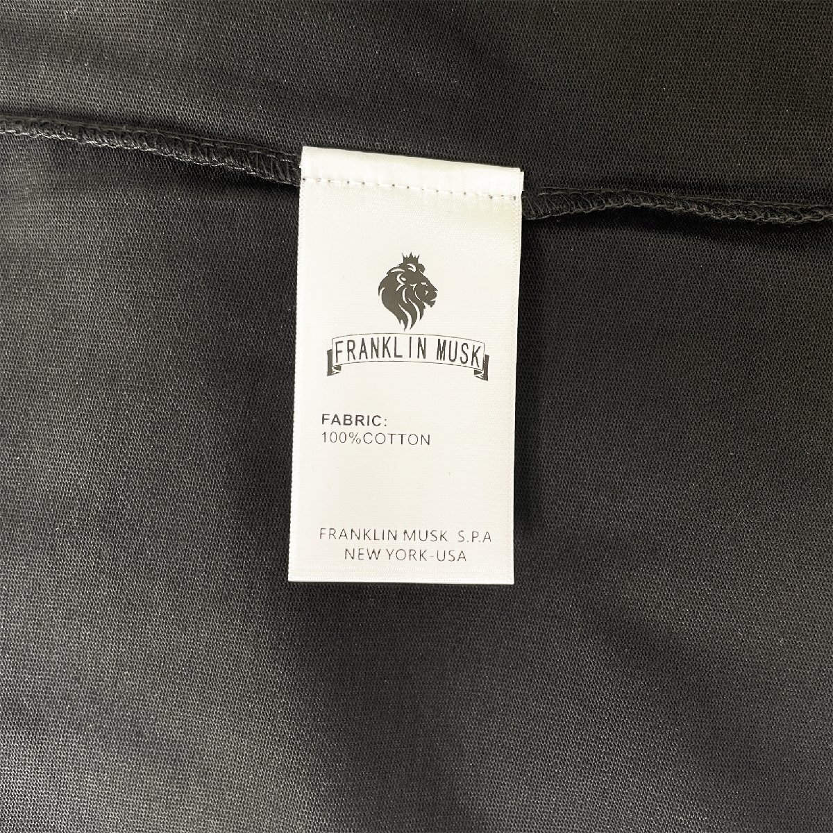 人気 定価2万 FRANKLIN MUSK・アメリカ・ニューヨーク発 半袖Tシャツ 高級 個性 クマ カットソー カジュアル ゆったり トップス サイズ2_画像8