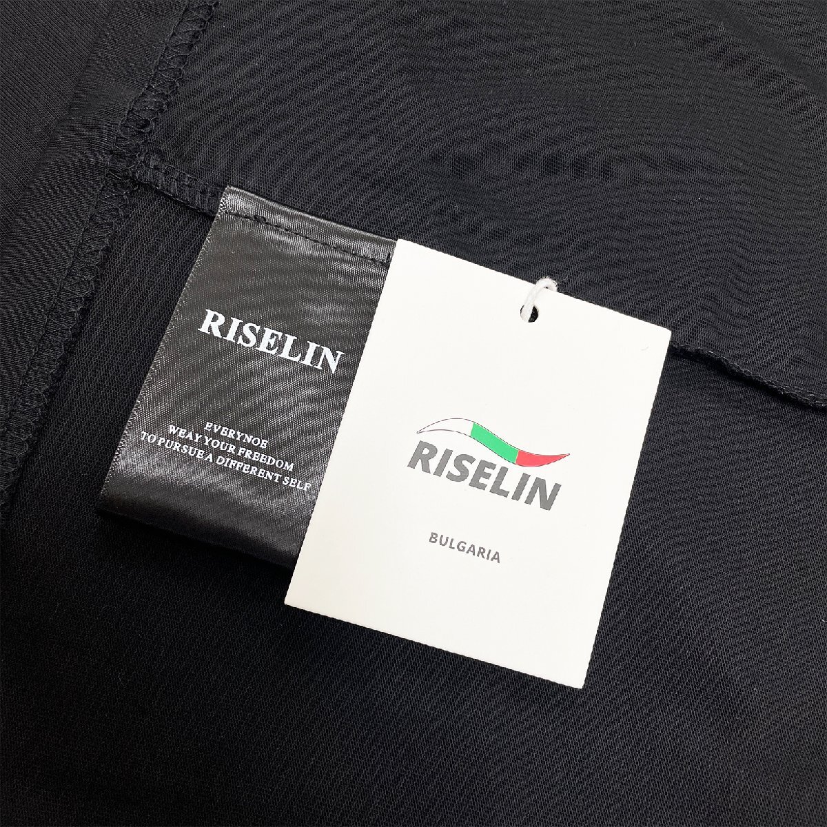 高級ヨーロッパ製※定価2万◆ブルガリア発※RISELIN 半袖Tシャツ ソフト 薄手 可愛い 蝶結び カットソー キレイめ エレガント レディース L_画像9