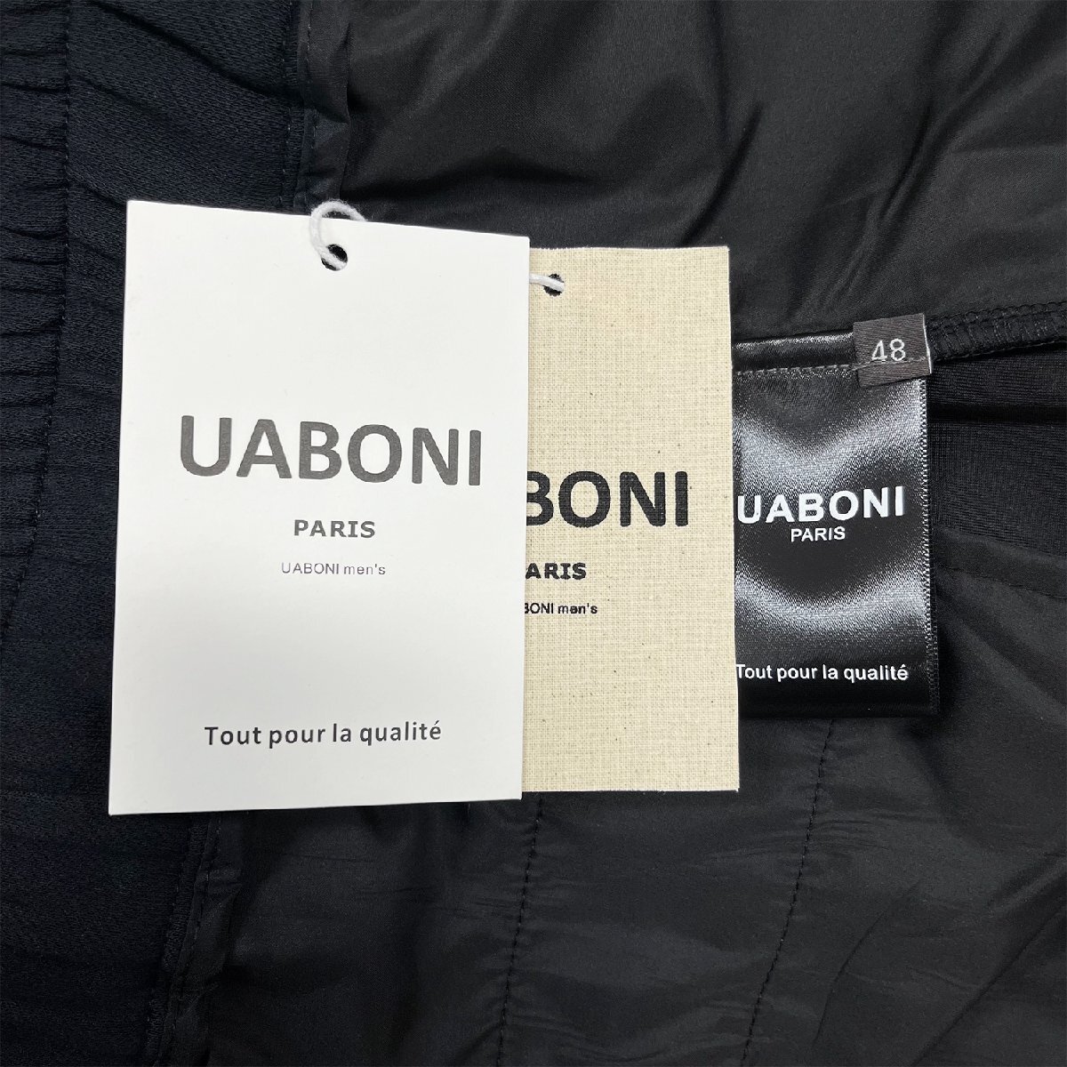 定番EU製＆定価5万◆UABONI*Paris*スウェットパンツ*ユアボニ*パリ発◆上質コットン 吸汗 快適 ストレッチ性 無地 チノパン スポーツ M/46_画像8