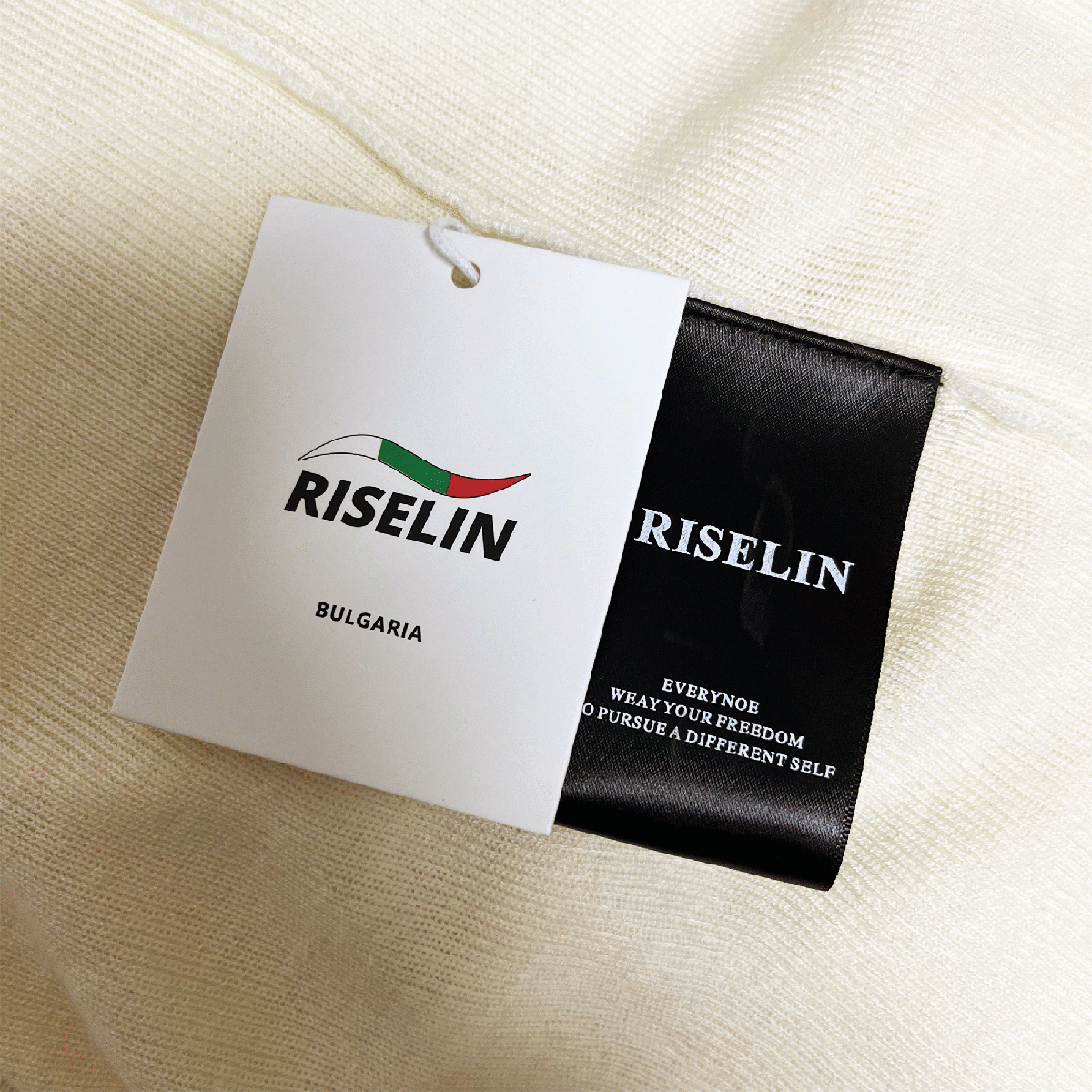 定番 ヨーロッパ製※定価5万◆ブルガリア発※RISELIN ニット ウール混 高品質 ハイネック 暖か 薄手 インナー 無地 快適 レディース M/46_画像10