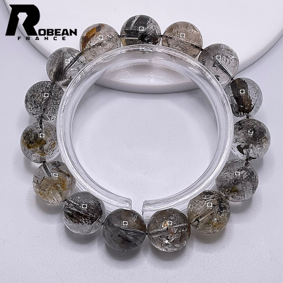 ..EU made regular price 11 ten thousand jpy *ROBEAN* is -kima- diamond * Power Stone bracele natural stone raw ore beautiful amulet 14.4-15mm 1008J104