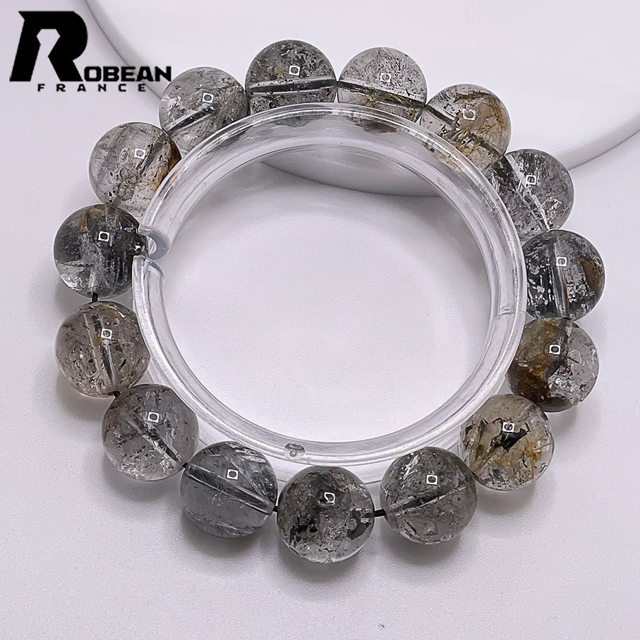 ..EU made regular price 11 ten thousand jpy *ROBEAN* is -kima- diamond * Power Stone bracele natural stone raw ore beautiful amulet 14.4-15mm 1008J104