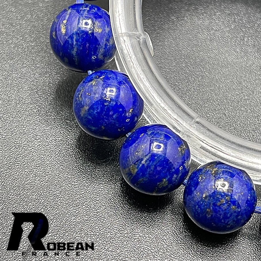 逸品 EU製 定価5万円★ROBEAN・ラピスラズリ★ブレスレット パワーストーン 天然石 綺麗 お守り 11.2-11.6mm 1008J078_画像5