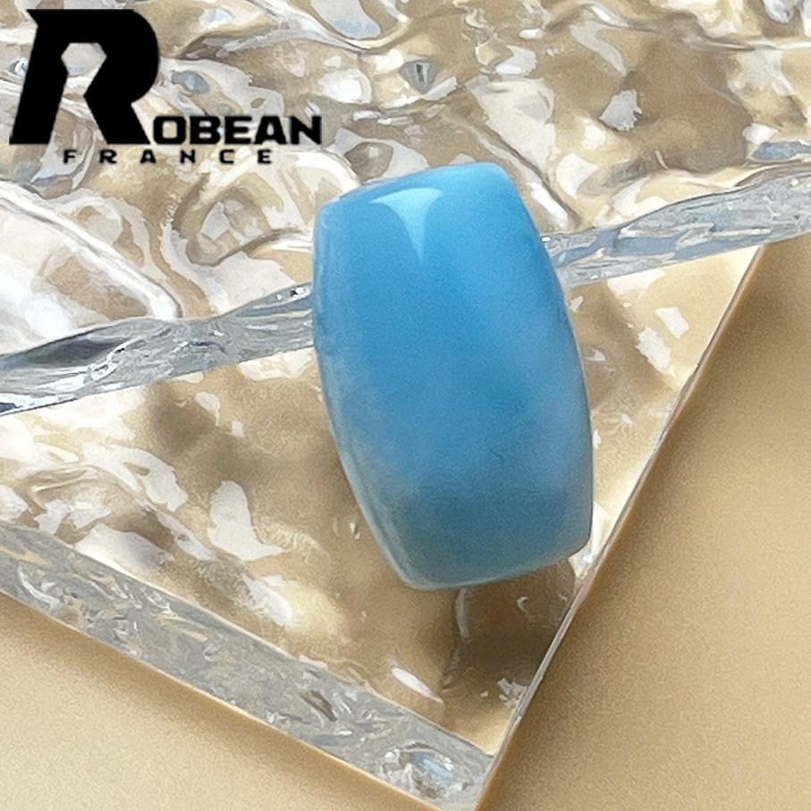 高級 EU製 定価7万円★ROBEAN・チベット天珠★パワーストーン アクセサリー ラリマー 天然石 癒し 平和 お守り 約23.5*14.9mm 1003k406_画像5