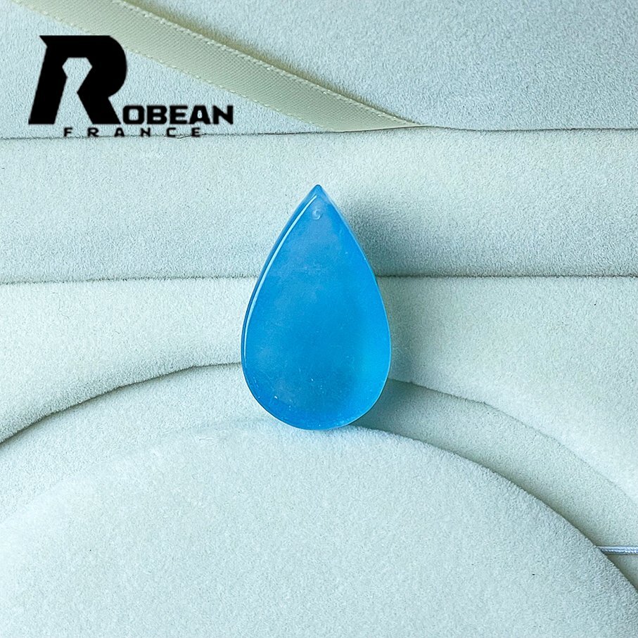  замечательная вещь EU производства обычная цена 5 десять тысяч иен *ROBEAN* голубой зеленый аквамарин * Power Stone натуральный камень .. высококлассный красивый примерно 37*22.6*12.3mm 1001G504