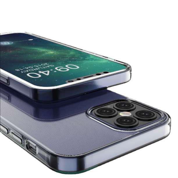 iPhone 12 12Pro シリコン クリア ケース 耐衝撃 透明 シンプルの画像4