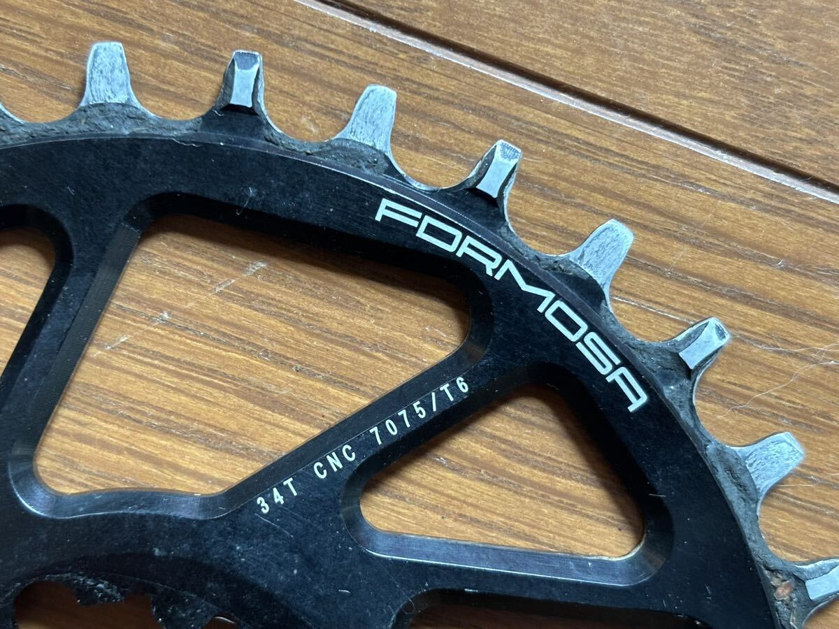 FORMOSA ダイレクトマウント チェーンリング 34T SRAM dub対応 usedの画像2