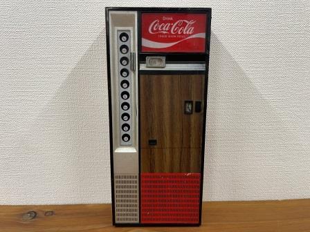 Haコンパクト Coca-Cola コカコーラ 自動販売機風ラジオ ヴィンテージ レトロ アンティーク 現状品 動作未確認 キズ有の画像1