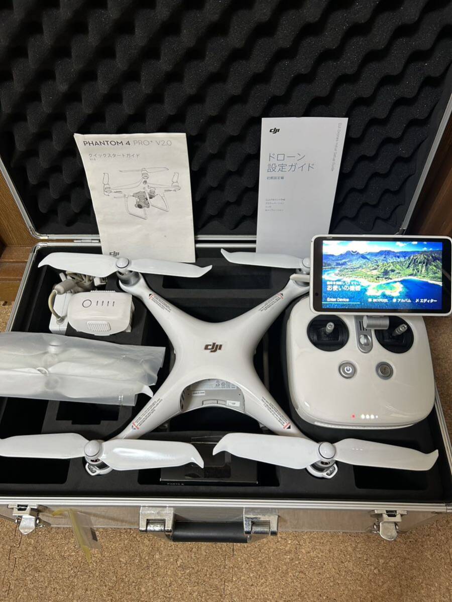 送料無料 機体新品 即決バッテリー2本おまけ 美品DJI Phantom4 PRO+ v2.0ファントム4 プロ プラス ドローン 空撮 4K mavic アルミケースの画像1