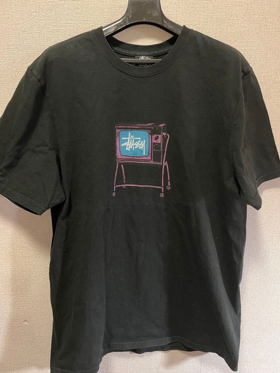 Stussy Rolling Tv Pig Dyed tシャツ M 黒タグ