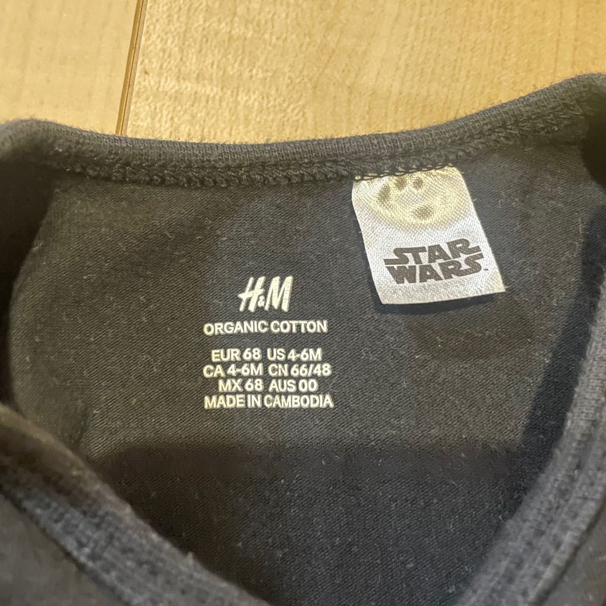 H&M スターウォーズ ロンパース パンツ セットアップ ダースベイダー ベビー ボディスーツ ズボン 4-6M 70cm 