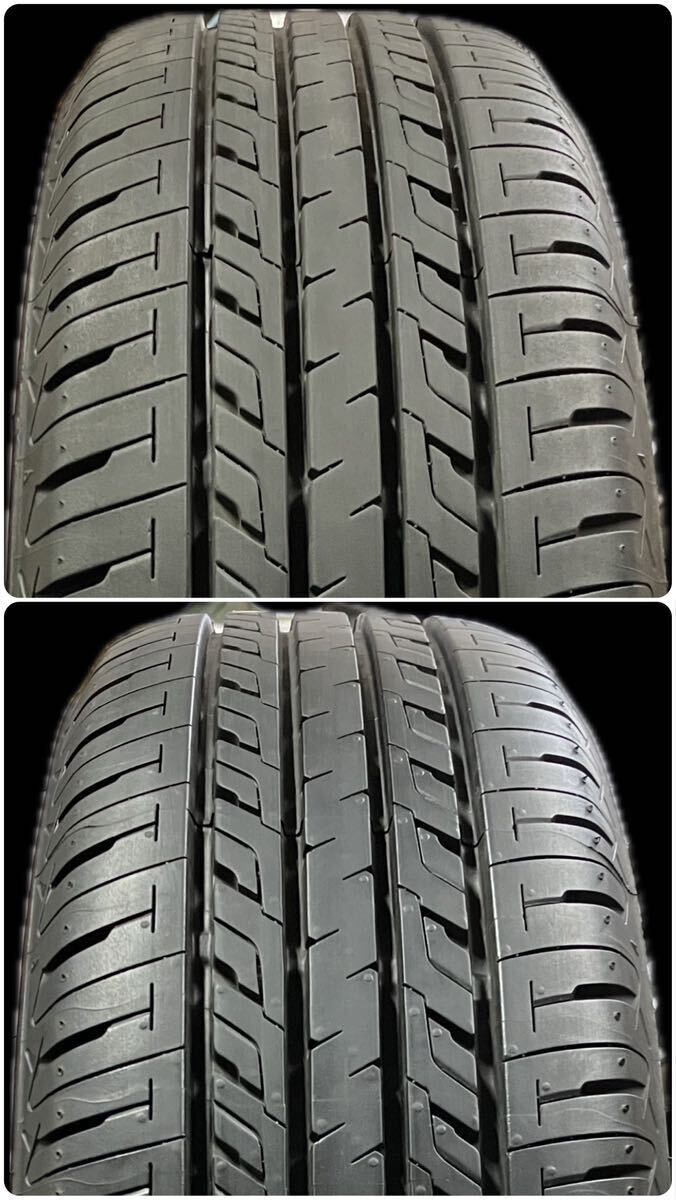 2022年製.国産タイヤ付 シルフィ 195/60R16 6J+42 4穴 PCD100 ハブ径60 純正 16インチ アルミ ホイール 4H ピッチ100 ブルーバードの画像2