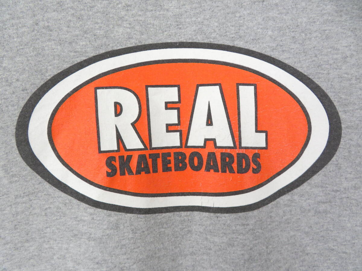 00s リアル スケートボード ★ サークル センターロゴ 長袖 Tシャツ XL ★ REAL SKATEBOARDS スケボー ロンT オーバーサイズ メンズの画像3
