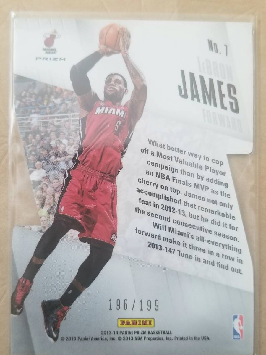 2013-2014PANINI PRIZM LEBRON JAMES 196/199の画像2